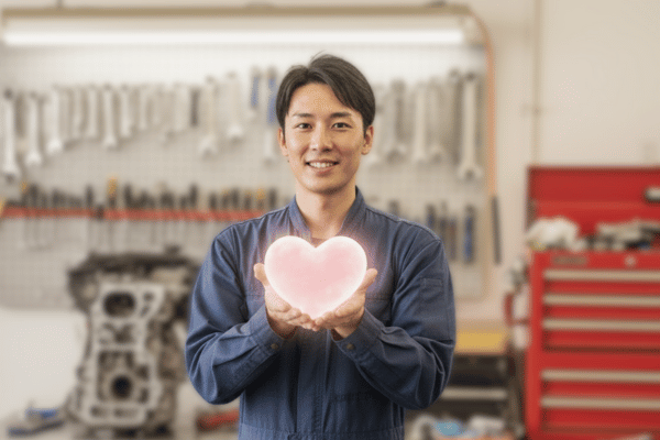 整備中のメカニック